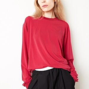 Birrot Lay1 boxy top - Burgandy